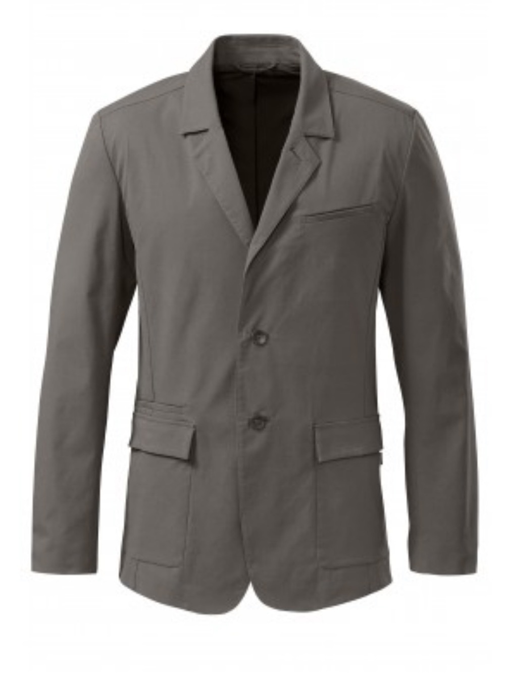 QOR Men’s Stretch Garbadine Commuter Blazer Jacket Deep Falcon Gray Sz Small